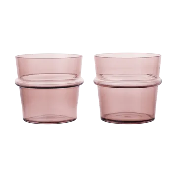 Boya dricksglas lågt 30 cl 2-pack - Mauve - Ferm Living