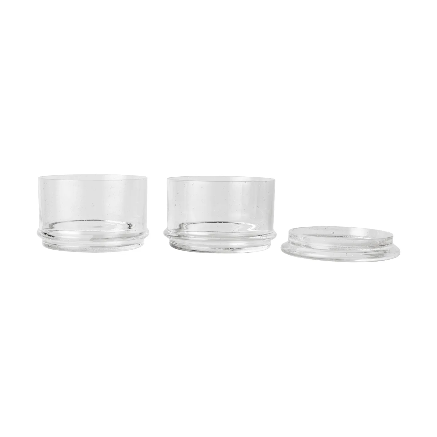 Boya stapelbara burkar, 2 delar, Clear Ferm Living