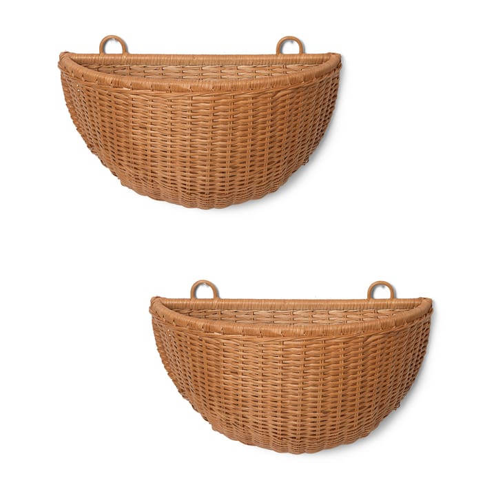 Braided väggkorgar 2-pack - Natural - Ferm Living