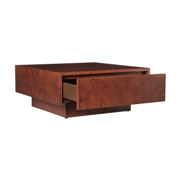 Burl storage soffbord 70x70 cm - Dark stained burl - Ferm Living