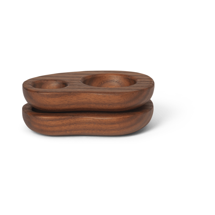 Cairn äggkopp 2-pack, Dark brown Ferm Living