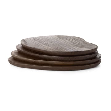 Cairn butter boards bricka 4 delar - Dark Brown - Ferm Living
