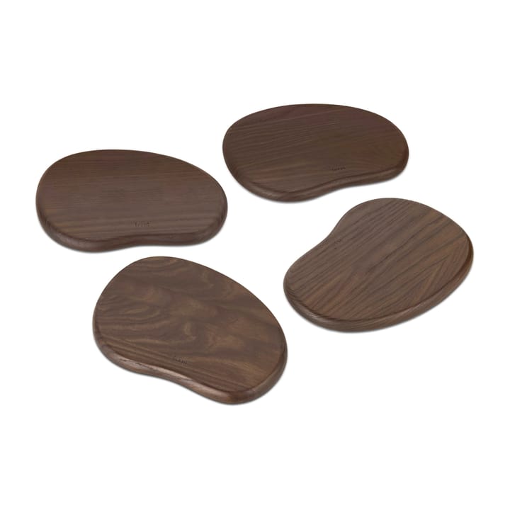 Cairn butter boards bricka 4 delar, Dark Brown Ferm Living