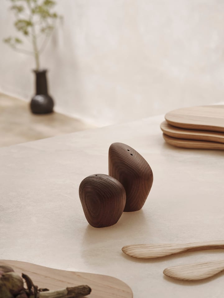 Cairn salt- och pepparkar 2 delar, Dark brown Ferm Living