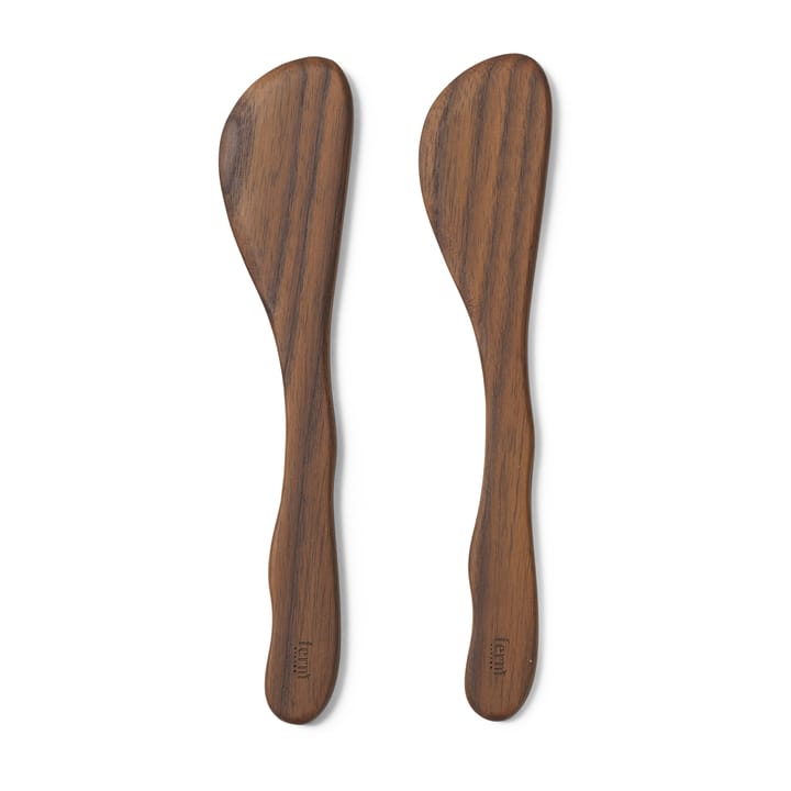 Cairn smörkniv 2-pack - Dark Brown - Ferm Living