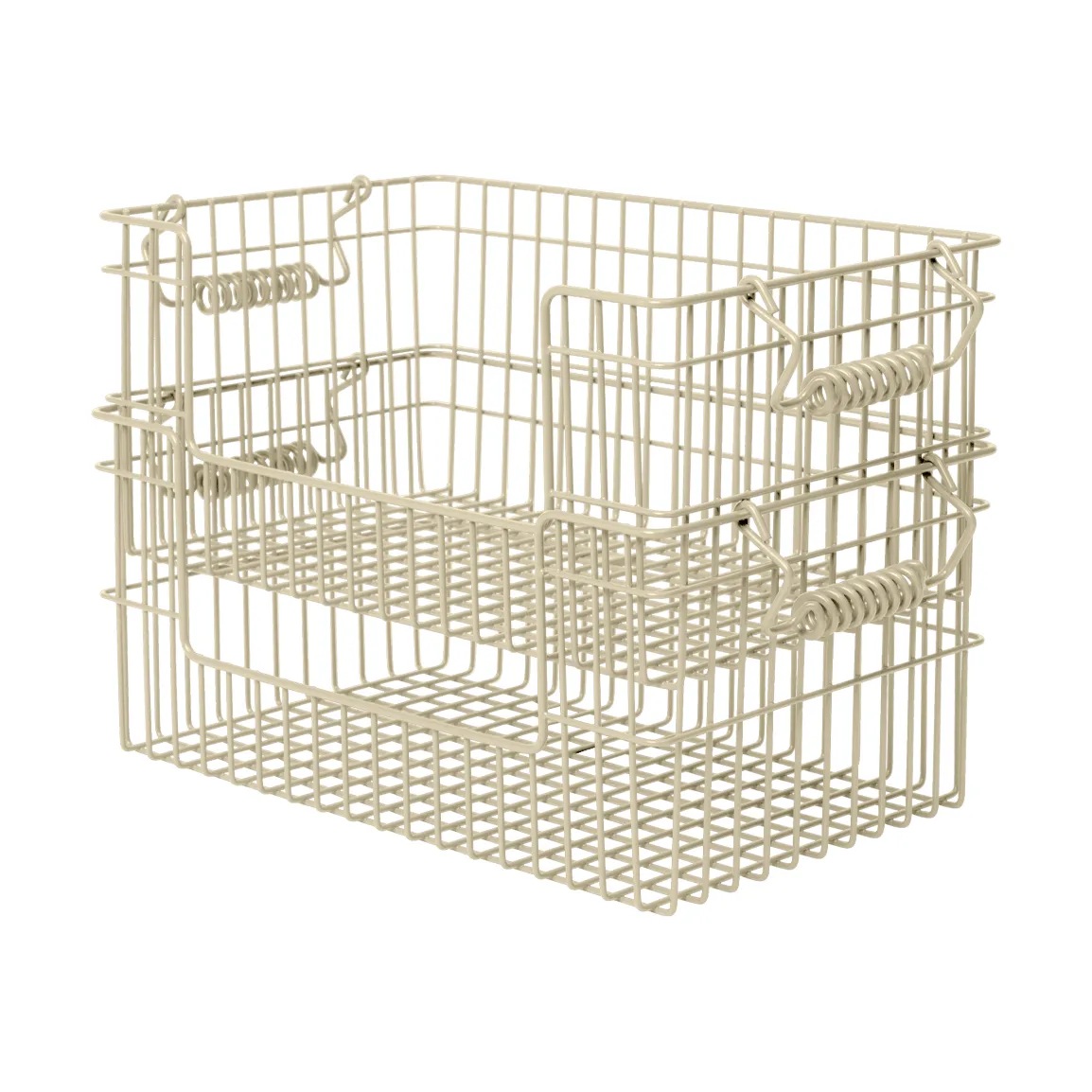 Cala stapelbar korg 2-pack, Cashmere, 28,7x18x13 cm Ferm Living