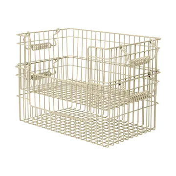 Cala stapelbar korg 2-pack - Cashmere, 28,7x18x13 cm - Ferm Living