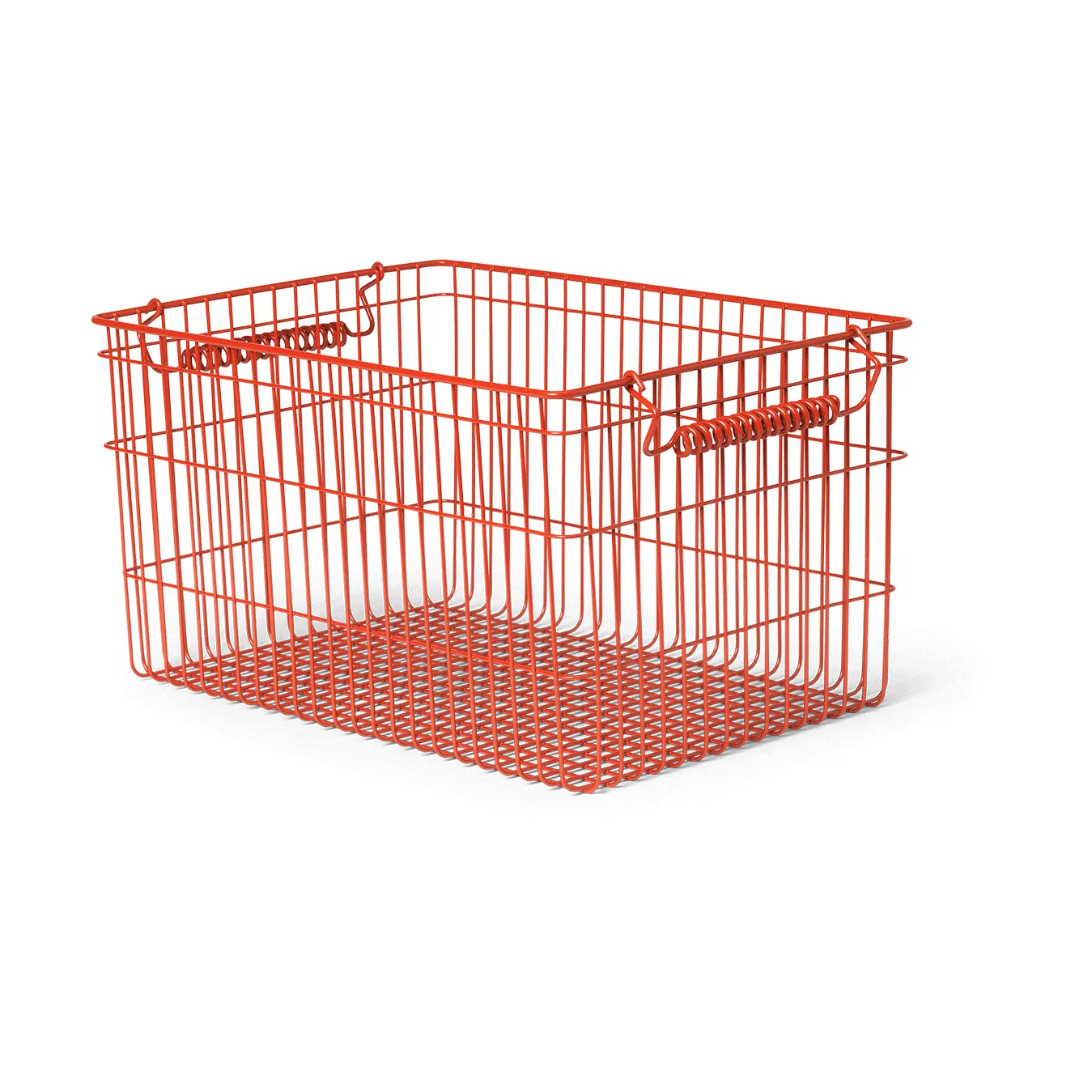 Cala stapelbar korg 2-pack, Poppy red, 36,2x26,2x20,2 cm Ferm Living
