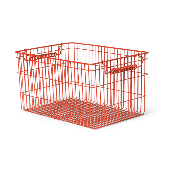 Cala stapelbar korg 2-pack, Poppy red Ferm Living