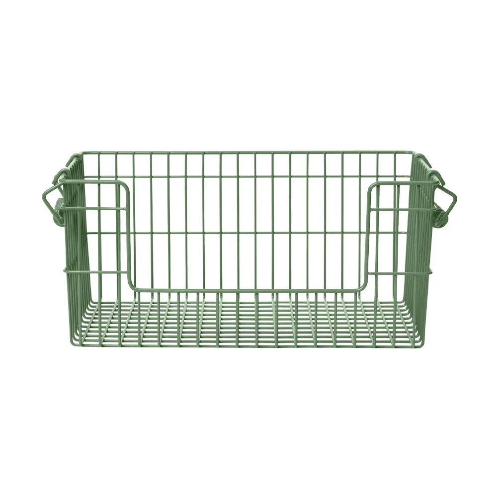 Cala stapelbar korg 2-pack, Verdant green, 28,7x18x13 cm Ferm Living