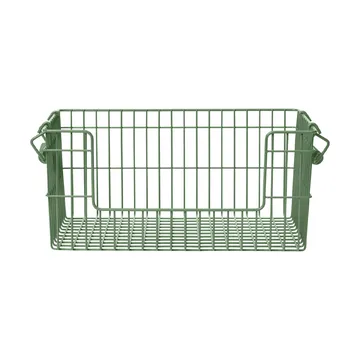 Cala stapelbar korg 2-pack - Verdant green, 28,7x18x13 cm - Ferm Living