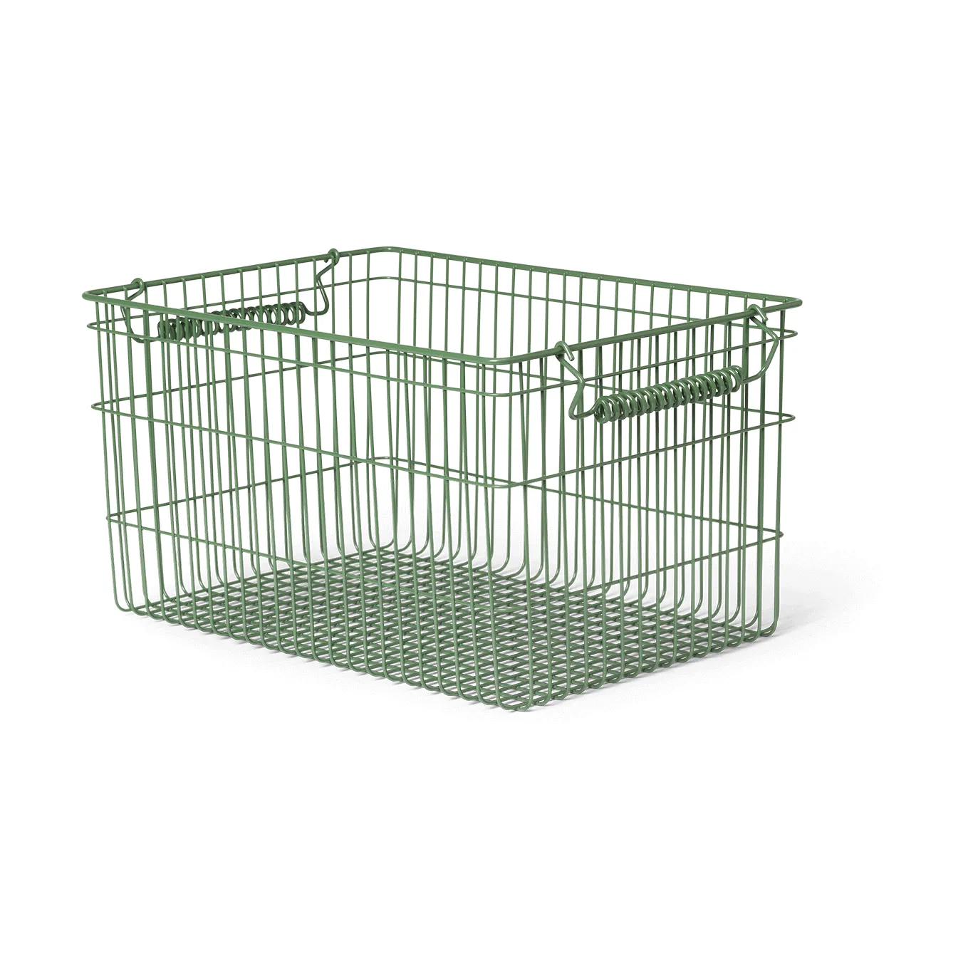 Cala stapelbar korg 2-pack, Verdant green, 36,2x26,2x20,2 cm Ferm Living