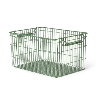 Cala stapelbar korg 2-pack - Verdant green, 36,2x26,2x20,2 cm - Ferm Living