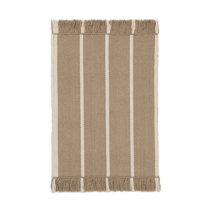 Calm kelim dörrmatta - Dark Sand, Off-white, 50x70 cm - Ferm Living