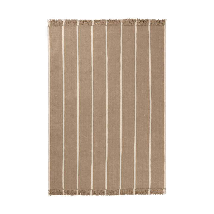 Calm kelim matta - Dark Sand, Off-white, 140x200 cm - Ferm Living