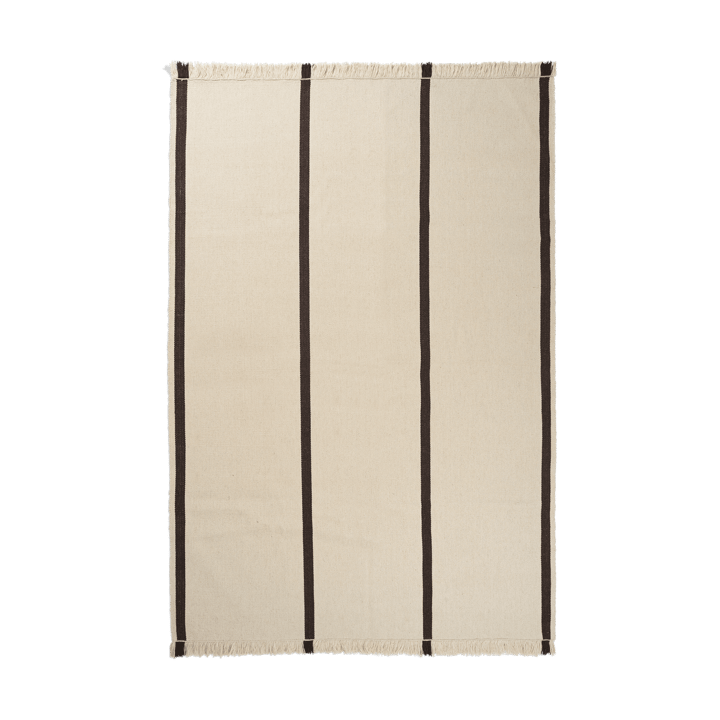 Calm kelim matta - Off-white, Coffee, 200x300 cm - Ferm Living