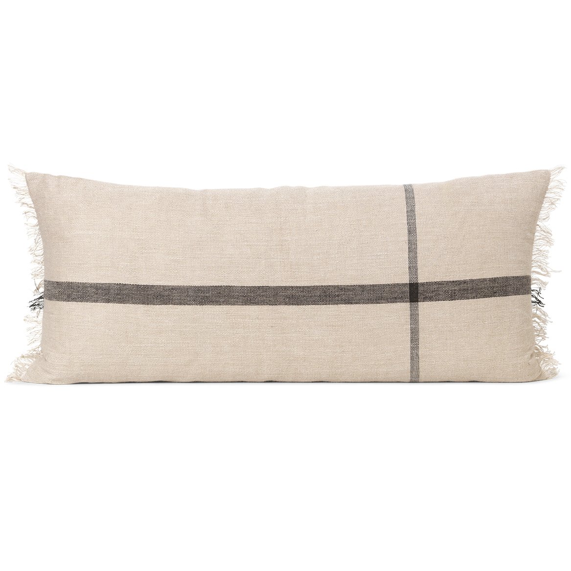 Ferm Living Calm kudde camel-black 38x88 cm | Skandinavisk Design | Kuddar | Beige