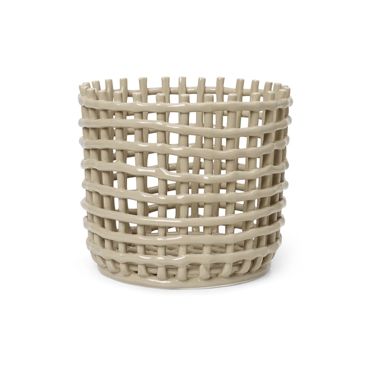 Ceramic flätad korg Ø23,5 cm, Cashmere Ferm Living
