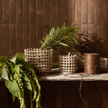 Ceramic flätad korg Ø23,5 cm - Cashmere - Ferm Living