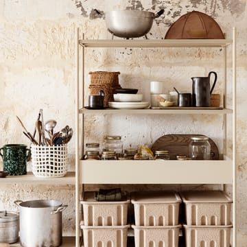 Ceramic flätad korg Ø23,5 cm - Off white - Ferm Living
