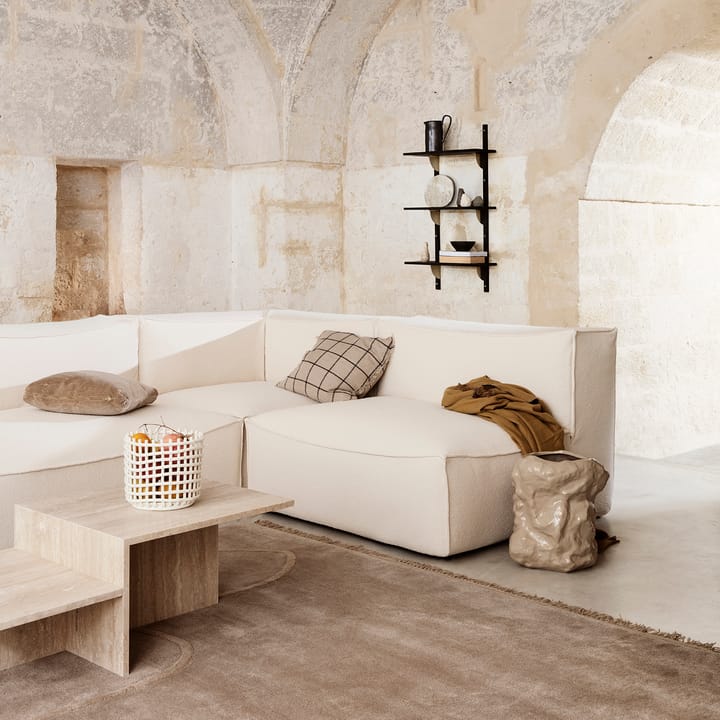 Ceramic flätad korg Ø23,5 cm, Off white Ferm Living