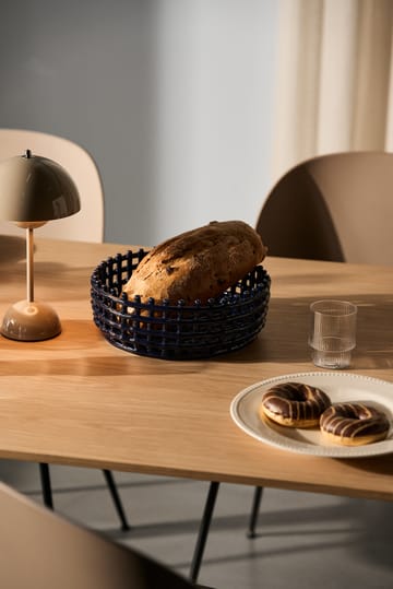 Ceramic flätad skål - Blue - Ferm Living