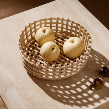 Ceramic flätad skål - Cashmere - Ferm Living