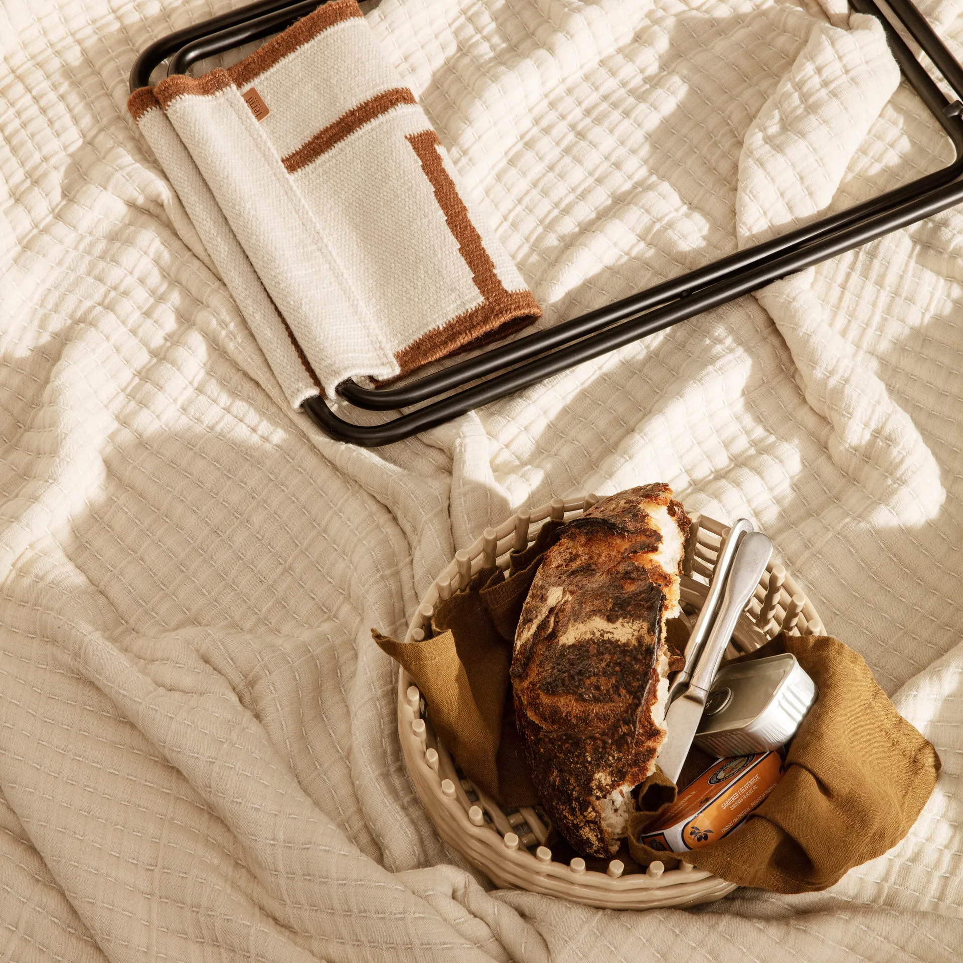 Ceramic flätad skål, Cashmere Ferm Living