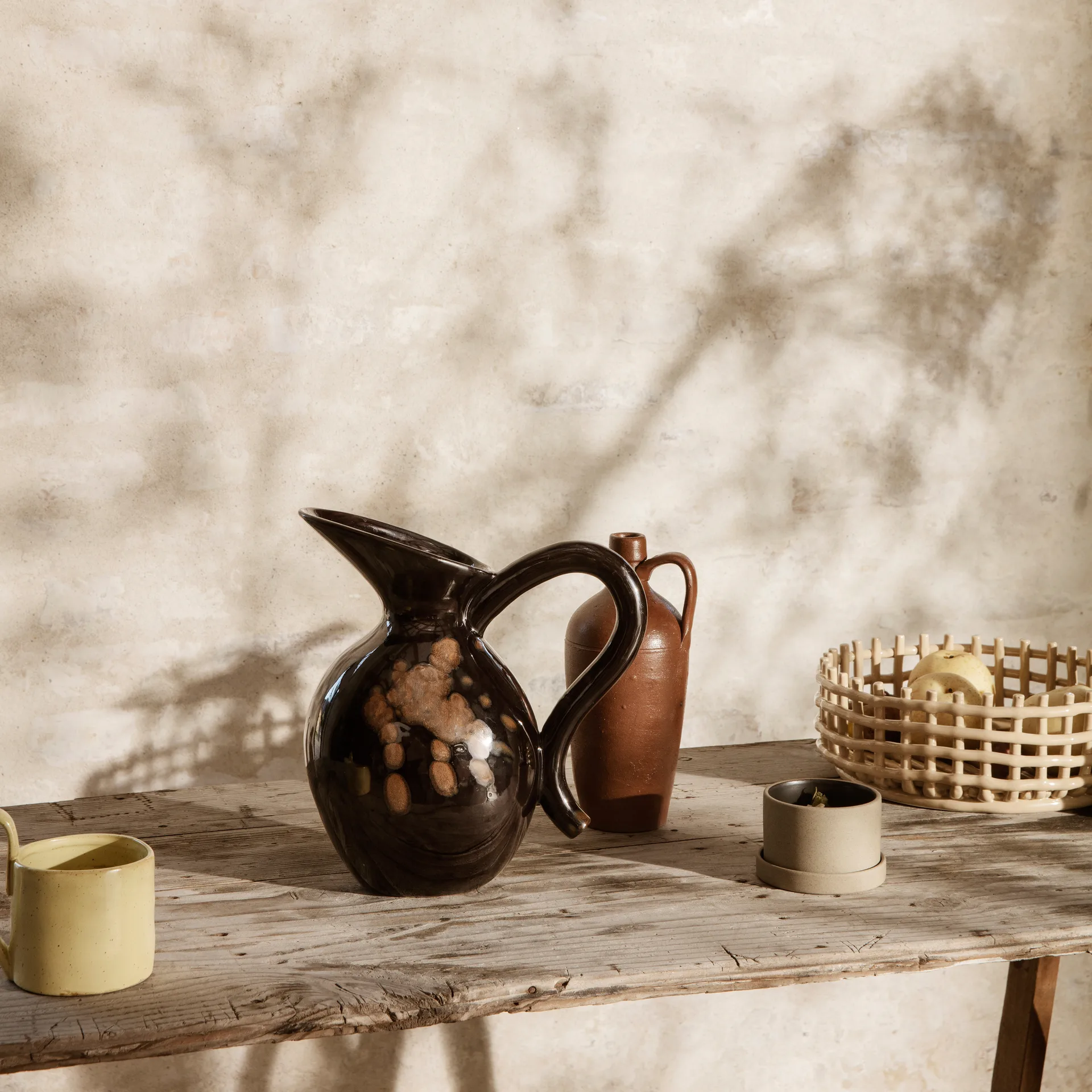 Ceramic flätad skål, Cashmere Ferm Living