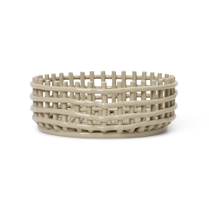 Ceramic flätad skål - Cashmere - Ferm Living