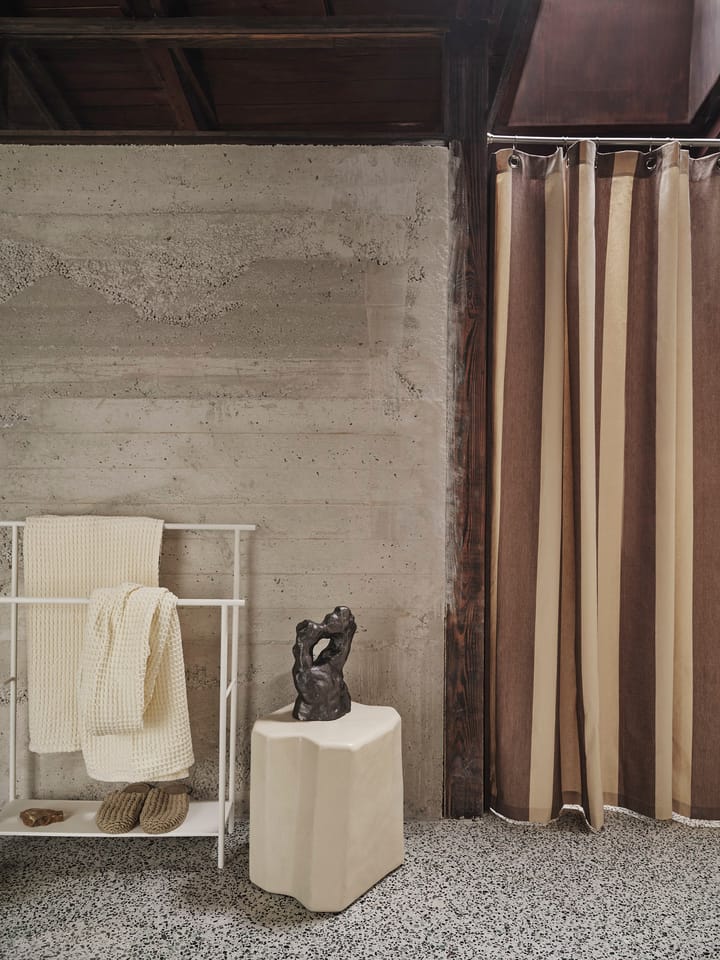 Chambray duschdraperi, Carob brown-parchment Ferm Living