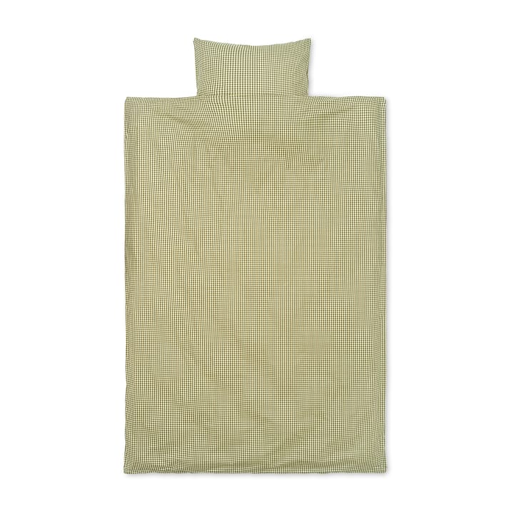 Check bäddset 140x200 cm - Lemon-olive - Ferm LIVING