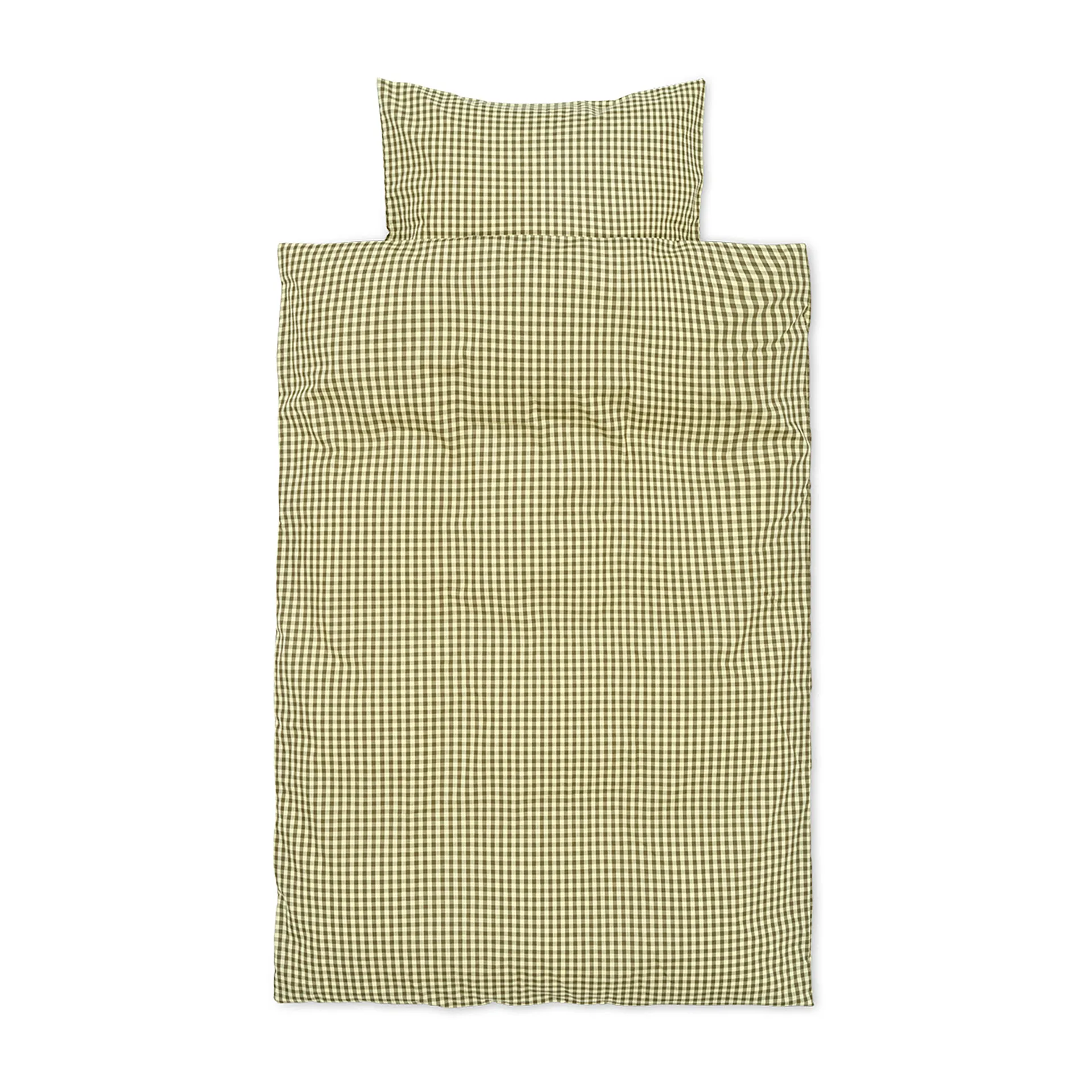 Check bäddset baby 70x100 cm, Lemon-olive Ferm Living