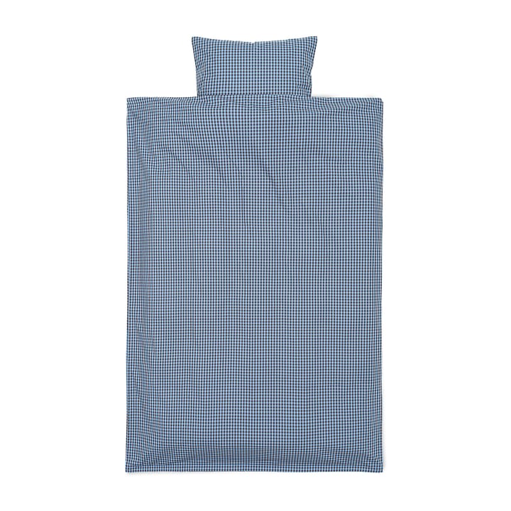 Check bäddset junior 100x140 cm, Faded blue-choco Ferm Living