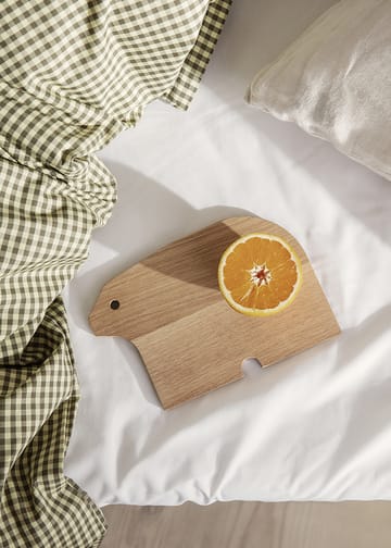 Check bäddset junior 100x140 cm - Lemon-olive - Ferm Living