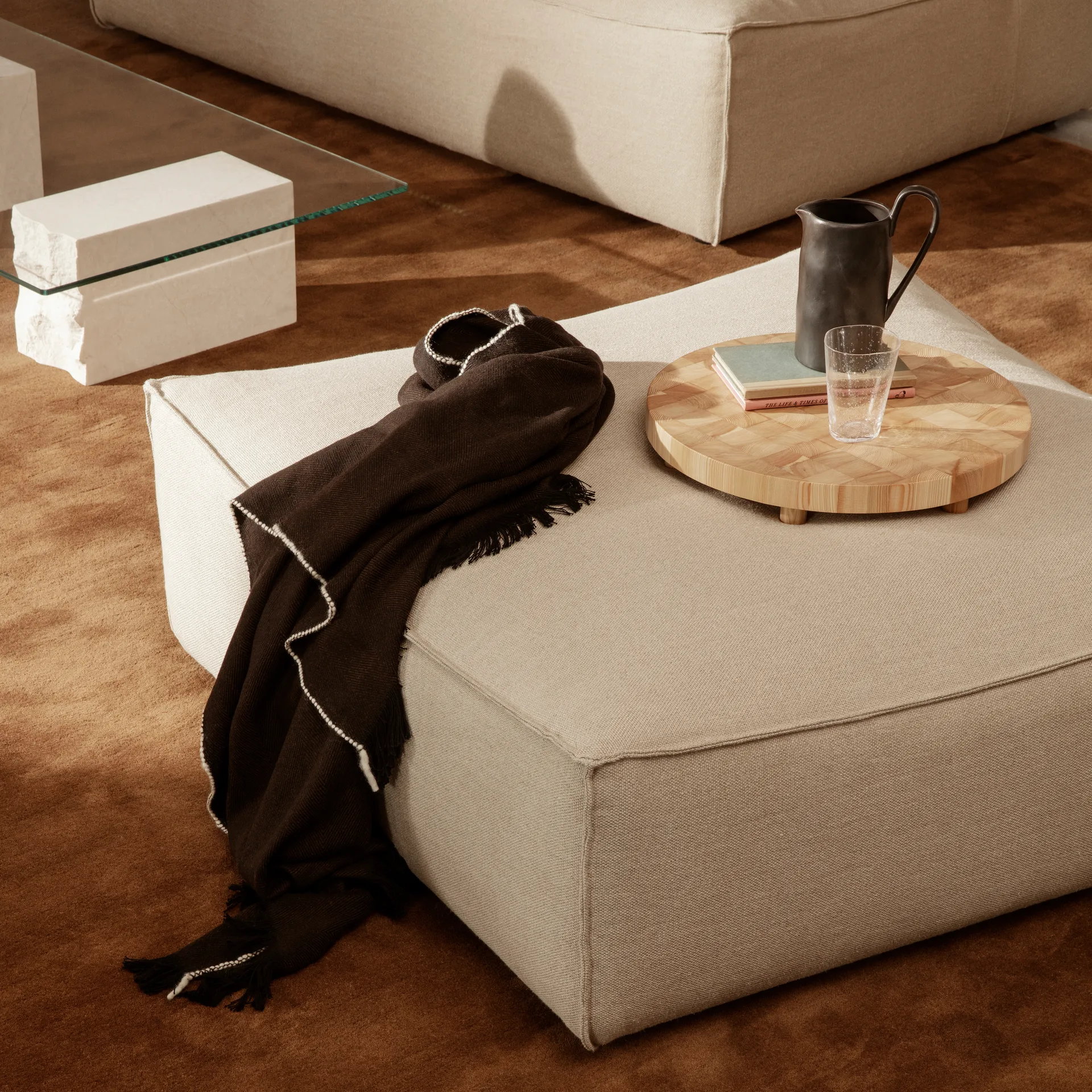 Chess skärbräda rund, Large Ø45 cm Ferm Living