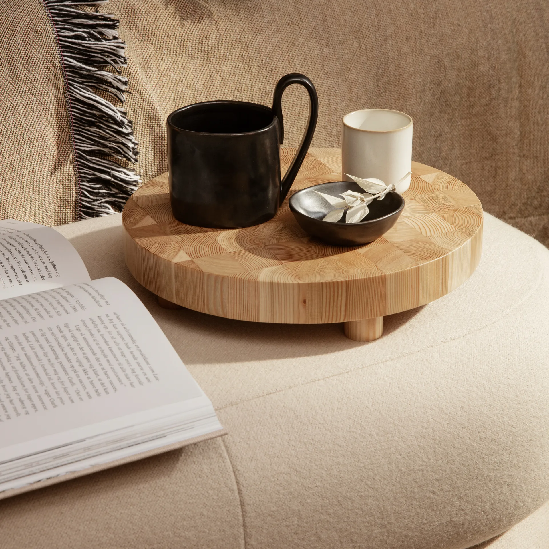 Chess skärbräda rund, Small Ø30 cm Ferm Living