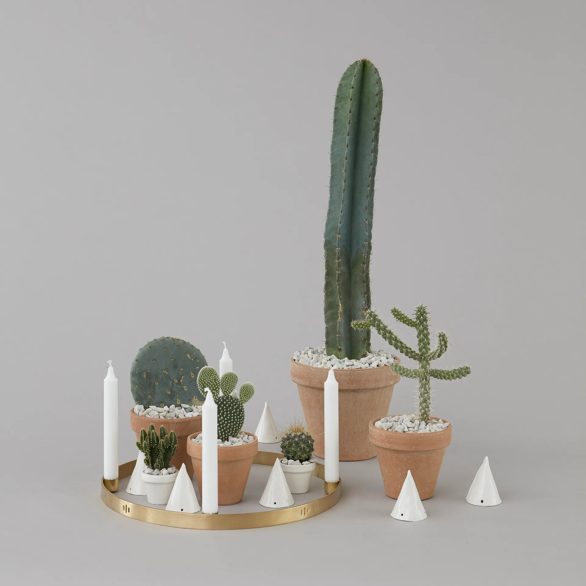 Circle mässing ljusstake, stor Ferm Living