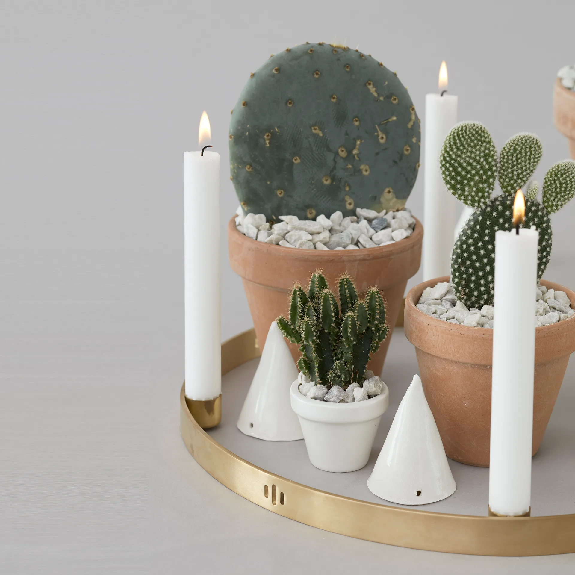 Circle mässing ljusstake, stor Ferm Living