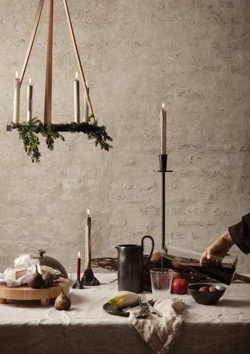 Circle svart mässing ljusstake - stor inkl. upphängning - Ferm Living