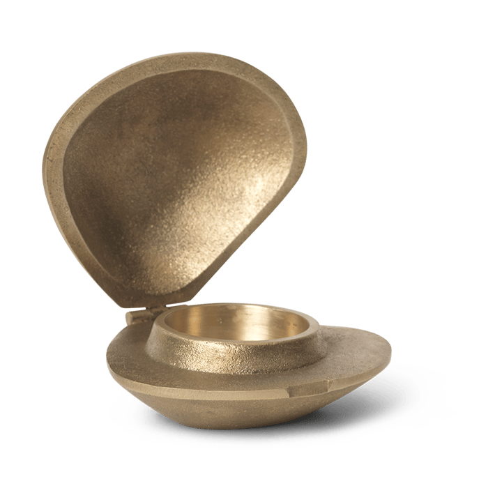 Clam ljuslykta - Brass - Ferm Living
