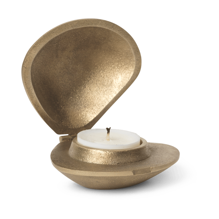 Clam ljuslykta, Brass Ferm Living