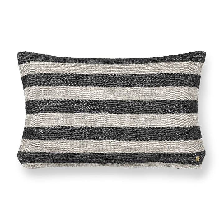 Clean kudde Louisiana 40x60 cm, Sand-black Ferm Living