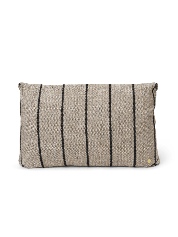 Clean kudde Pasadena 60x40 cm, Sand-svart Ferm Living