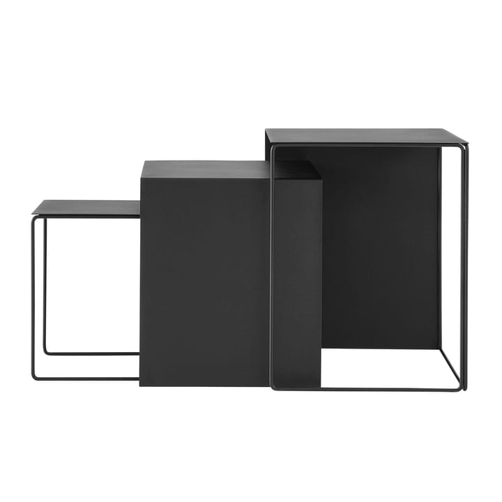 Cluster bord 3-pack - svart - Ferm Living