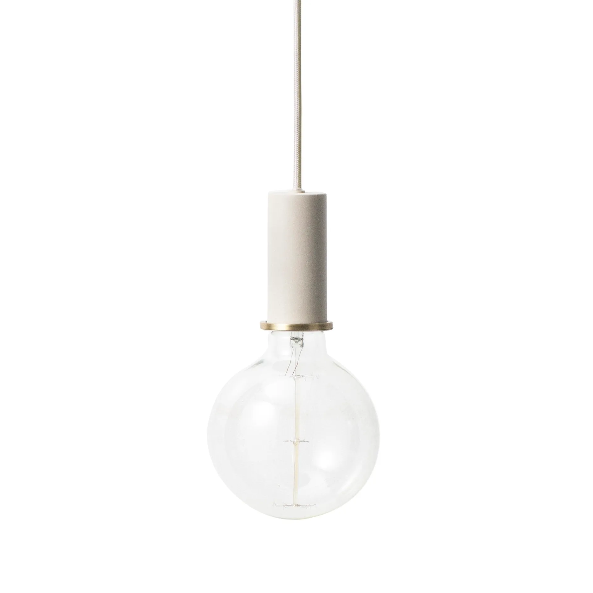 Collect taklampa liten, light grey (grå) Ferm Living