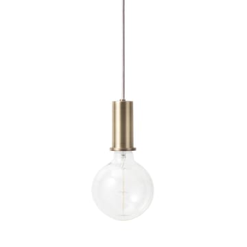 Collect taklampa liten - mässing, silverfärgad sladd - Ferm Living