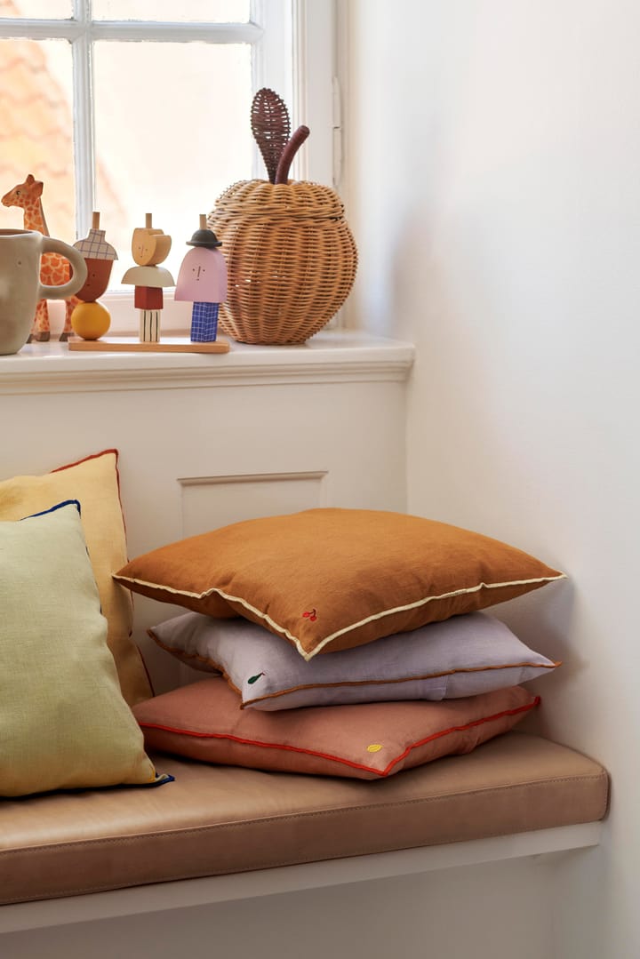 Contrast linen kudde 40x40 cm, Lemon Ferm Living