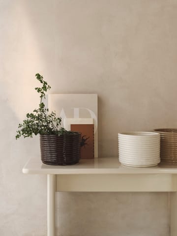 Corduroy kruka Ø20x15 cm - Carob Brown - Ferm Living