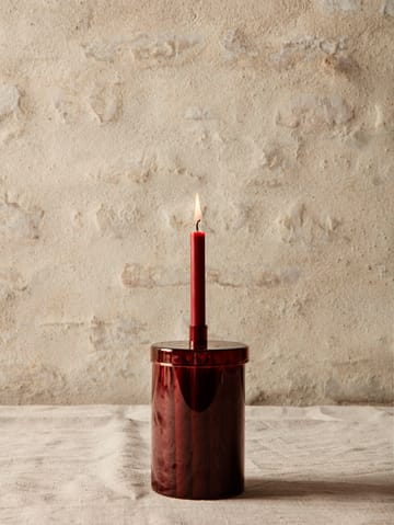 Countdown to Christmas glasburk med 24 ljus - Mörkröd - Ferm Living